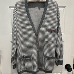 gingham sweater